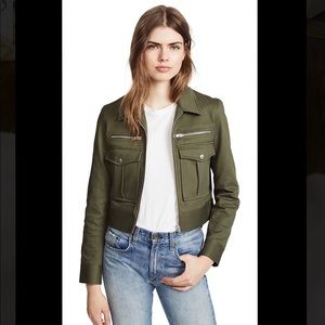 Rag & Bone Olive Green Cropped Pike Jacket sz XS